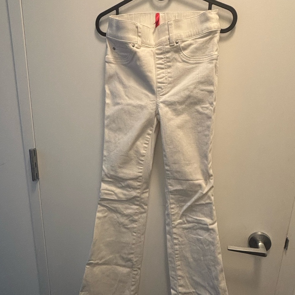 Spanx White Flared Jeans